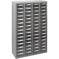KPC-700 Parts Cabinet, Galvanized Steel, 60 Drawers, 23-1/10" x 8-7/10" x 36-9/10", Grey Pryde Industrial Inc.