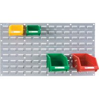 Panneau perfor&eacute; en m&eacute;tal pour bacs, 32 bacs, 36" la x 1/8" p x 19" h Pryde Industrial Inc.