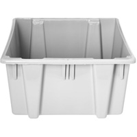 Caisse-palette empilable et emboîtable, 13" x 15,5" x 19,5", Gris Pryde Industrial Inc.