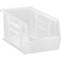 Clear-View Ultra Stack & Hang Bin, 5-1/2" W x 5" H x 10-7/8" D, Clear Pryde Industrial Inc.