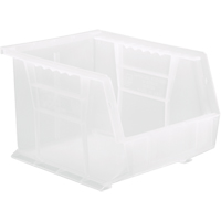 Clear-View Ultra Stack & Hang Bin, 8-1/4" W x 7" H x 10-3/4" D, Clear Pryde Industrial Inc.