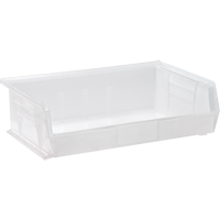 Bac transparent ultra empilable & suspendable, 16-1/2" la, 5" h x 10-7/8" p, Transparent Pryde Industrial Inc.