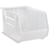 Bac transparent ultra empilable & suspendable, 11" la, 10" h x 18" p, Transparent Pryde Industrial Inc.