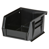 Stack & Hang Bin, 4-1/8" W x 3" H x 5-3/8" D, Black Pryde Industrial Inc.