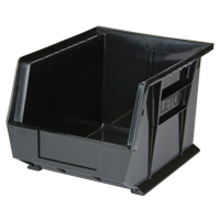 Stack & Hang Bin, 8-1/4" W x 7" H x 10-3/4" D, Black Pryde Industrial Inc.