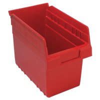 Bacs pour &eacute;tag&egrave;re Store-Max, 6-5/8" la x 8" H x 11-5/8" p, Rouge, Capacit&eacute; 44 lb Pryde Industrial Inc.