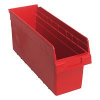 Bacs pour &eacute;tag&egrave;re Store-Max, 6-5/8" la x 8" H x 17-7/8" p, Rouge, Capacit&eacute; 56 lb Pryde Industrial Inc.