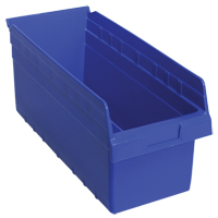 Bacs pour &eacute;tag&egrave;re Store-Max, 8-3/8" la x 8" H x 17-7/8" p, Bleu, Capacit&eacute; 56 lb Pryde Industrial Inc.