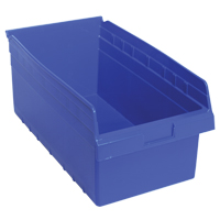 Bacs pour &eacute;tag&egrave;re Store-Max, 11-1/8" la x 8" H x 17-7/8" p, Bleu, Capacit&eacute; 56 lb Pryde Industrial Inc.