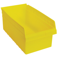 Store-Max Shelf Bins, 11-1/8" W x 8" H x 17-7/8" D, Yellow, 56 lbs. Capacity Pryde Industrial Inc.