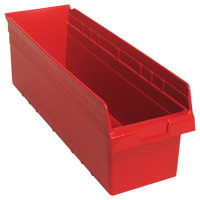 Bacs pour &eacute;tag&egrave;re Store-Max, 8-3/8" la x 8" H x 23-5/8" p, Rouge, Capacit&eacute; 68 lb Pryde Industrial Inc.