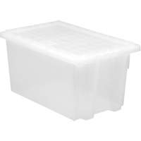 Contenant robuste Stack & Nest, 15" x 19,5" x 29,5", Transparent Pryde Industrial Inc.