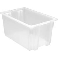 Contenant robuste Stack & Nest, 12" x 19,5" x 23,5", Transparent Pryde Industrial Inc.