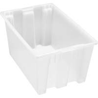 Contenant robuste Stack & Nest, 15" x 19,5" x 29,5", Transparent Pryde Industrial Inc.