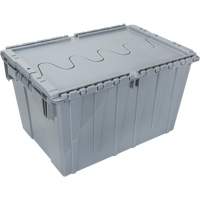 Contenant de distribution en plastique avec dessus basculant, 21,65" x 15,5" x 12,5", Gris Pryde Industrial Inc.