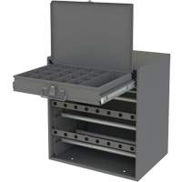 Wire and Terminal Storage Cabinet, Steel, 1 Drawers, 15-9/16" x 11-7/8" x 16-3/8", Grey Pryde Industrial Inc.