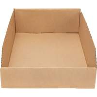Deep Corrugated Parts Bins, 11-3/4" W x 17-1/4" D x 4-1/2" H, Beige Pryde Industrial Inc.