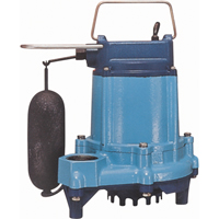 Sump/Effluent Pumps, 53 GPH, 115 V, 5 A, 1/3 HP Pryde Industrial Inc.