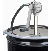 Rotary Type Drum Pump, Aluminum, Fits 15-55 Gal., 6-3/4 oz. per revolution Pryde Industrial Inc.