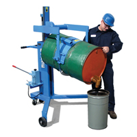 Basculeur - palettiseurs pour barils, 55 gal. US (45 gal. imp.) Pryde Industrial Inc.