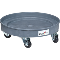 Socle roulant pour baril de confinement des fuites, 24,25" dia. X 7,625" h, Cap. de d&eacute;versement 1,5 gal. US Pryde Industrial Inc.