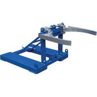 Fork Mounted Poly Drum Lifter, 30 - 55 US Gal. (25 - 45.8 Imperial Gal.) Drum Size, 1100 lbs./499 kg Cap. Pryde Industrial Inc.