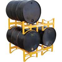 Steel Stackable Drum Rack, 2 Drums, 1600 lbs. Capacity, 45-1/2" W x 29-7/8" D x 12-3/4" H Pryde Industrial Inc.