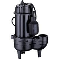 Cast Iron Sewage Pump, 120 V, 9.5 A, 6000 GPH, 1/2 HP Pryde Industrial Inc.