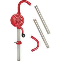 Rotary Type Drum Pump, Cast Iron/Steel, Fits 30-55 Gal., 8 oz./Stroke Pryde Industrial Inc.