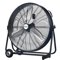 Light Industrial Direct-Drive Slim Drum Fan, 3 Speed, 24" Diameter Pryde Industrial Inc.