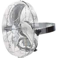 Wall-Mounted Air Circulator, Commercial, 18" Dia., 3 Speeds Pryde Industrial Inc.