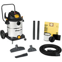 Stainless Steel Wet/Dry Shop Vacuum, 120 V, 16 gal. Capacity Pryde Industrial Inc.