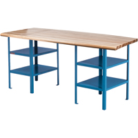 &eacute;tabli sur pi&eacute;destal extra robuste, Cap 2500 lb, 120" la x 30" p, 34" h Pryde Industrial Inc.