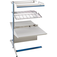 Arlink Preconfigured Workstation, 36" W x 56" D x 84" H, Double Sided Add-On Pryde Industrial Inc.