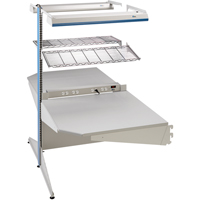 Arlink Preconfigured Workstation, 36" W x 56" D x 84" H, Double Sided Corner Add-On Pryde Industrial Inc.