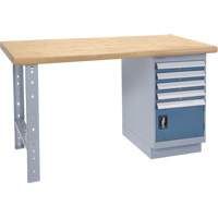 &eacute;tabli robuste, Porte a/combinaison de tiroirs, Cap 1500 lb, 60" la x 36" p, 34" h Pryde Industrial Inc.