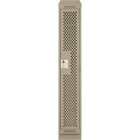 Casiers Clean Line, 12" x 15" x 82", Acier, Beige, Rivet (assembl&eacute;), Perfor&eacute; Pryde Industrial Inc.
