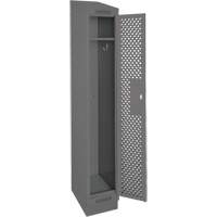 Casiers Clean Line, 12" x 15" x 82", Acier, Charbon, Rivet (assembl&eacute;), Perfor&eacute; Pryde Industrial Inc.
