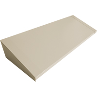 Dessus inclin&eacute; pour casiers robustes enti&egrave;rement soud&eacute; Concorde, Bloc de 4, 18" p x 48" la x 6" ha, Beige, Acier Pryde Industrial Inc.