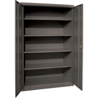 Armoires de rangement Hi-Boy profondes, Acier, 4 Tablettes, 72" h x 36" la x 24" P, Charbon Pryde Industrial Inc.