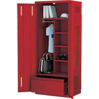Casier de luxe pour &eacute;quipement, Acier, 36" la x 24" p x 72" h, Rouge Pryde Industrial Inc.