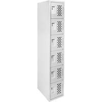Clean Line Lockerettes, 6 -tier, 18" x 72" x 12", Steel Pryde Industrial Inc.