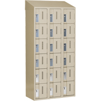 Concorde Heavy-Duty Lockers, 6 -tier, Bank of 3, 36" x 18" x 78", Steel, Beige, Welded (Assembled) Pryde Industrial Inc.