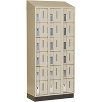 Concorde Heavy-Duty Lockers, 6 -tier, Bank of 3, 36" x 18" x 82", Steel, Beige, Welded (Assembled) Pryde Industrial Inc.