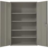 Armoire de rangement Hi-Boy tr&egrave;s large, Acier, 4 Tablettes, 72" h x 48" la x 24" P, Gris Pryde Industrial Inc.