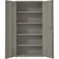 Armoire de rangement Hi-Boy, Acier, 4 Tablettes, 72" h x 36" la x 18" P, Gris Pryde Industrial Inc.