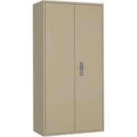 Armoire garde-robe, Acier, 36" la x 18" p x 72" h, Beige Pryde Industrial Inc.