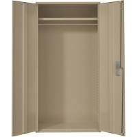 Armoire garde-robe, Acier, 36" la x 18" p x 72" h, Beige Pryde Industrial Inc.