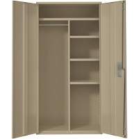 Armoire de rangements combin&eacute;s, Acier, 6 Tablettes, 72" h x 36" la x 18" P, Beige Pryde Industrial Inc.