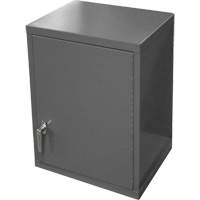 Armoire murale, 27" h x 13-11/16" la x 18" p, 2 tablettes, Acier, Gris Pryde Industrial Inc.